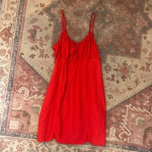 Wild Fable Coral Textured Sun Dress